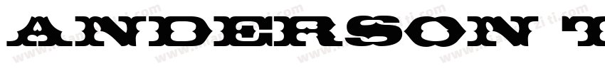 Anderson Thunderbird字体转换